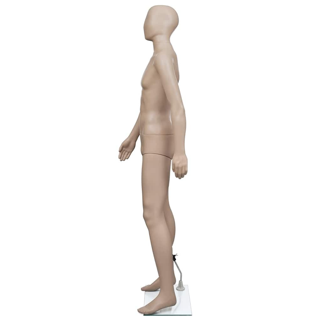 vidaXL Manichino Intero Ruotabile Uomo Maschile Testa Arrotondata Espositore