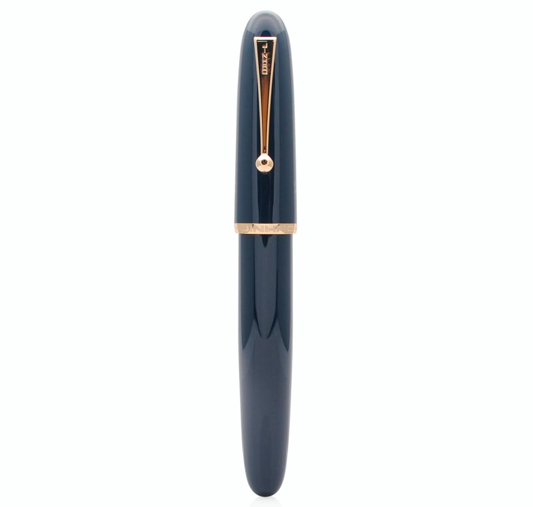 JINHAO DADAO 9019 Fountain Pen Acrylic Ink Pen with Ink Converter (Medium Nib, Dark Blue)
