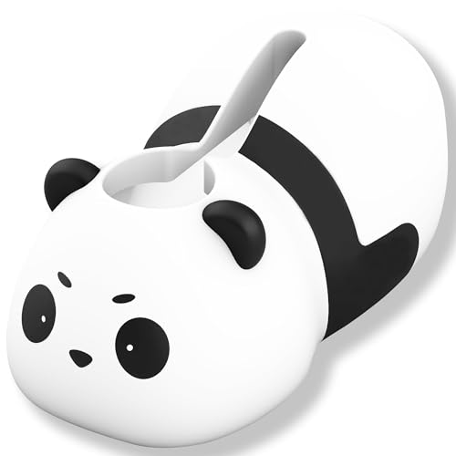 Image of Baby Bathtub Faucet Cover, Bathtub Spout Cover Safety Guard for Kids, Shower Protector Toddler Bathroom Accessories Universal Fit, Cute and Soft Panda Faucet Covers for Bath Fun