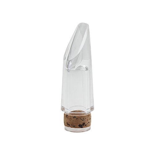 Clarinet Mouthpiece, Professional Clear Transparent Bb Clarinet Mouthpiece Bass Clarinet Mouthpiece Mouthpiece with Cork for Wind Instrument Players