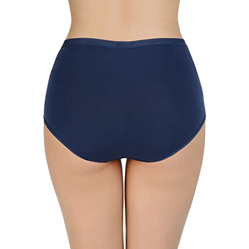 Image of Amante Solid Cotton Full Brief Panty Pack(Pack of 3)