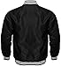 Varsity Jacket Letterman Baseball Jacket Bomber Jacket SATIN Fabric available in 9 Colors options (6XL, Black), 6X-Large (vrstystn72522)
