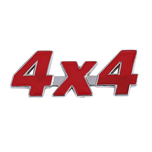 X AUTOHAUX Emblema de Etiqueta 3D de Logo 4x4, Pegatina de Logo de Insignia de Decoración para Coche
