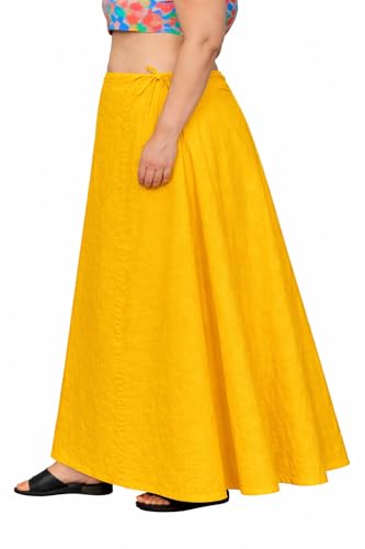 Image of CITIX Pure Cotton Petticoat for Woman Saree | Adujastable Drawstring Waist