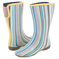 Sporto Women's Drizzle Rain Boot,Multi Stripe,10 M