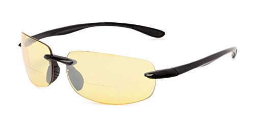 'The Influencer' Lightweight Sport Wrap Bifocal Reading Sunglasses for Men and Women with UV400 Protection2