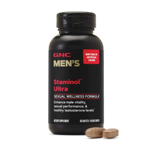 GNC Mens Staminol Ultra - Mens Wellness Supplement for Healthy Circulatory System Support - Multivitamin Blend - Vitality & Energy Support - 60 Count (30 Servings)