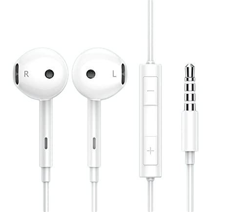 Android/PC有線イヤホン3.5mm音量調節ステレオイヤフォン ヘッドホン Amazon.co.jp: 純正有線イヤホン 3.5mm ノイズキャンセル HiFi
