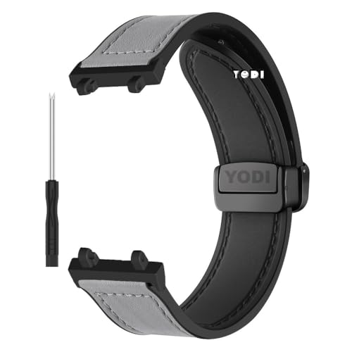 Image of YODI Strap Band Compatible with Amazfit T-Rex 2 Smartwatch Only Soft Silicone | Nylon | Chain | Leather Watch Straps with Installation Adjuster Tool For Amazfit TRex 2