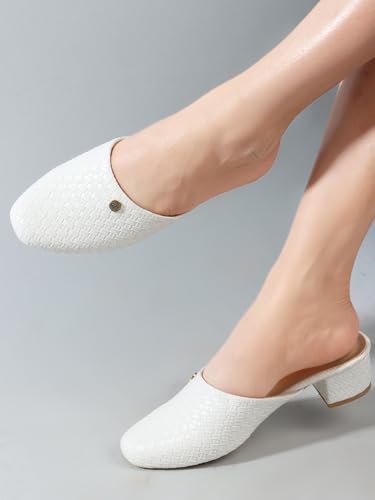 Image of Carlton London Women Stylish Slipon Casual Wear, Party and Formal Wear Mule with Block Heels