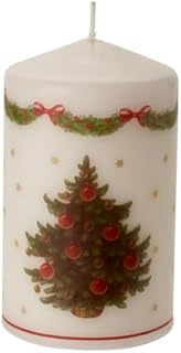 Villeroy & Boch - Winter Specials Vela con árbol de Navidad Toys M, Elegante Vela para la Mesa Hecha de Cera con un árbol ...