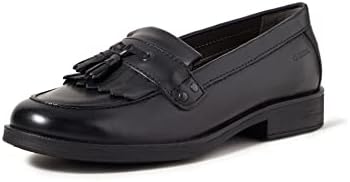 Geox Jr Agata A, Mocasines para Niña, Negro (Black), 28 EU