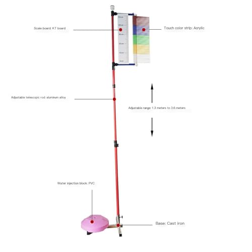 Medidor de altura de salto vertical ajustable para mejorar rendimiento en voleibol y baloncesto 7