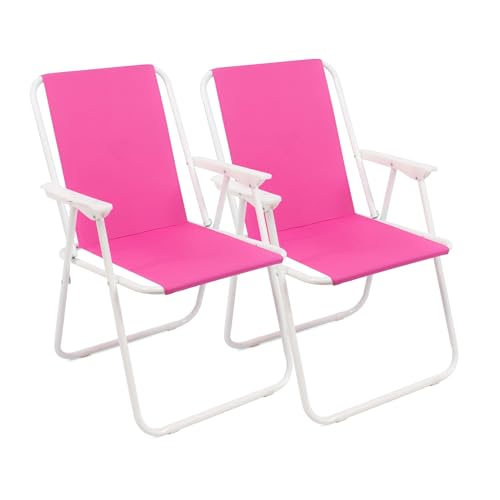 THE SECRET HOME - Pack de Dos Sillas de Playa Plegables - Ideal para Playa y Piscina