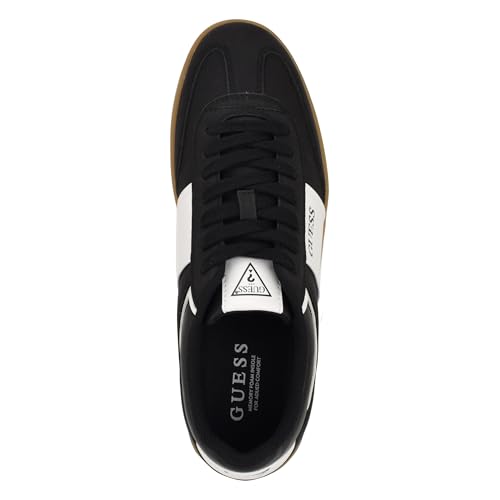 Guess Men's Lalak Sneaker, Black/White Multi 001, 9.52