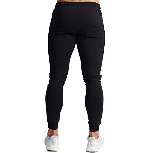 Wangdo Men's Joggers Sweatpants Gym Training Workout Pants Slim Fit with Zipper Pockets3