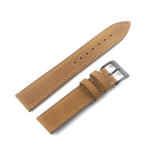 YONGSUN NCW[z[X v rvXgbv 18mm 19mm 20mm 22mm rvoh NCbN[X Be[W rvoh Xgoh xg(Brown black buckle,20mm)