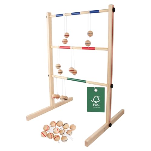 Home It® Premium Leitergolf aus FSC Holz – Outdoor Wurfspiel...