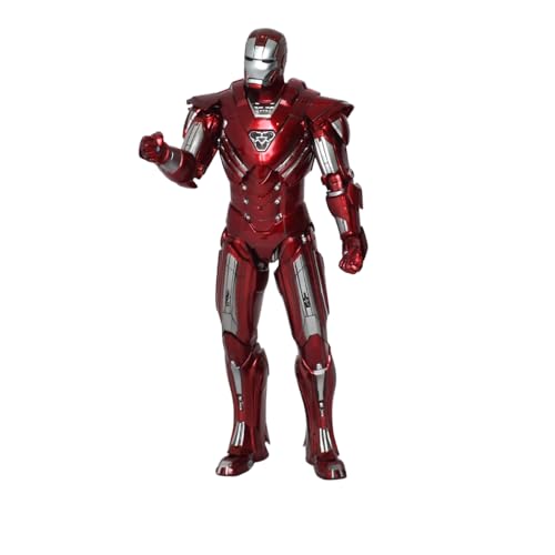 Image of ZD Toys Action Figure - 7 Inch Iron Man Mark 33, 1 /10 Scale, Interchangeable Hands & Blades, Stand, Durable PVC Build, Ideal Gift for Fans & Collectors, Ages 15+ Years