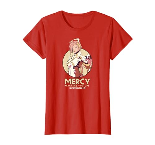 Overwatch 2 Mercy Patching You Up Nurse Icon Circle T-Shirt