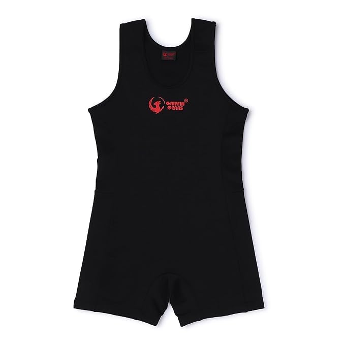 - Sports Powerlifting Costume | Black Wrestling Singlet for Powerlifting | Powerlifting Suit