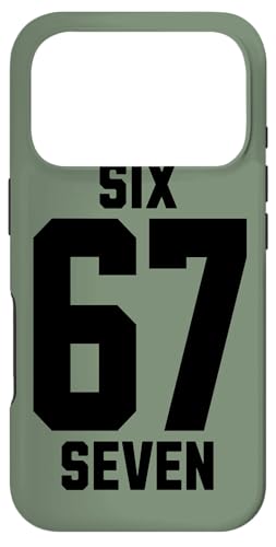 67 Six Seven Sport Design on Back. 6 7 Meme Men Women Kids X}zP[X iPhone 17 Pro p
