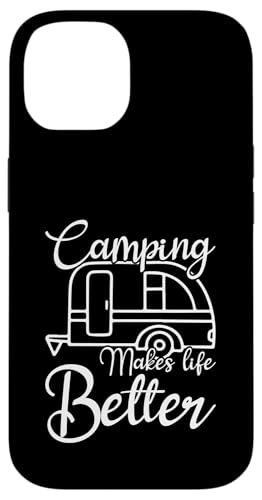 キャンプは生活をより良くします スマホケース iPhone 14 用