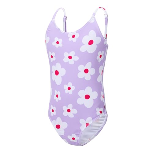 Zando Toddler One Piece Swimsuits Girls Beach Bathing Suit Kids Cute Swimwear Quick Dry 1-10 Years