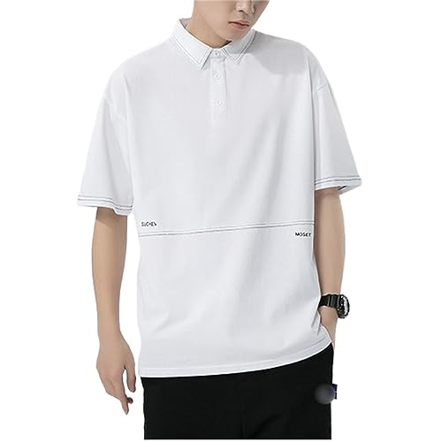 T-Shirt Japonais à Demi-Manches Blanc pour vos Sorties Urbaines Décontractées