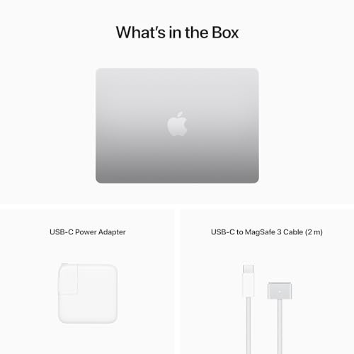 Image of Apple 2022 MacBook Air Laptop with M2 chip: 13.6-inch Liquid Retina Display, 8GB RAM, 256GB SSD Storage; Silver with AppleCare+ (3 Years)