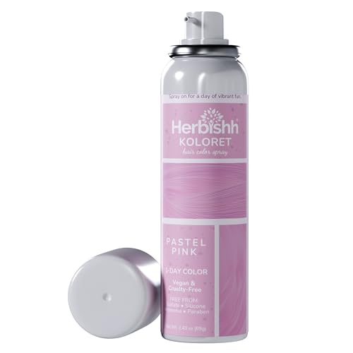 Spray Tintura de Cabello Herbishh Koloret Rosa Pastel 69g miniatura 1