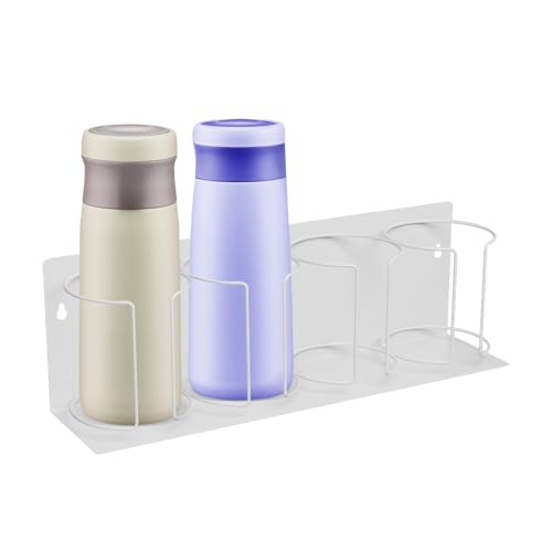 Portavasos magnético, botellero magnético para , puertas | Organizador de pared de 4 plazas resistente para bebidas