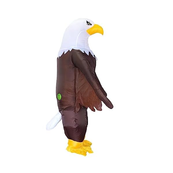 Mxosum inflatable eagle costume for adult air blow up bald eagle halloween costume happy independence day celebration costume - image 6