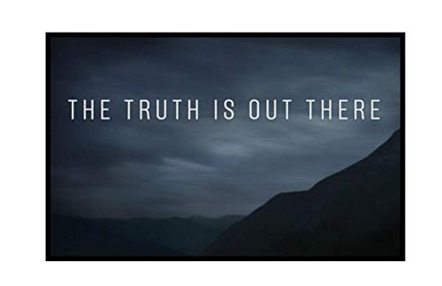 Truth is Out There Decorative Car Truck Decal Window Sticker Vinyl Die-Cut Vacation Travel Souvenir X-File Unexplained Mysteries Space Ship UFO Flying Saucer Cryptid Sasquatch