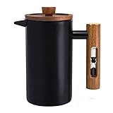 ChefWave Artisan Series French Press Coffee Maker - Stainless Steel, Double Wall Insulated with 4 Filter Screens, 34 oz. - For Home, Camping