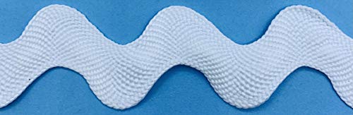 Image of 1-1 /2 inch Giant Jumbo RIC Rac (White, 5 Yards)