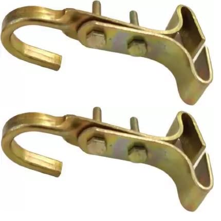Image of Fan Hooks for Roof, Ceiling Square Pipe Hook, Chandelier Hook Hanger, Heavy Duty for Hanging Ceiling Fan or Jhoomer, Baby Swings, Ropes (4)