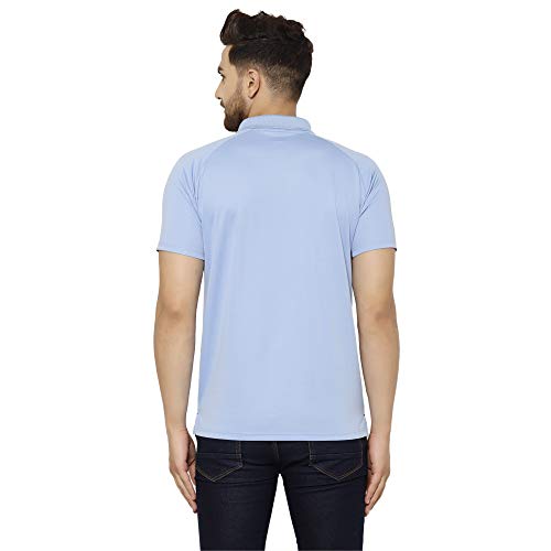 Image of EPPE Men's Polo Neck Solid Slim Fit Activewear Half Sleeve Dryfit Micro Polyester Sportswear | Casual wear T-Shirt