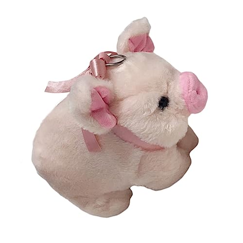 Peluche cochon rose sac épaule léger à grosse capacité pour étudiante