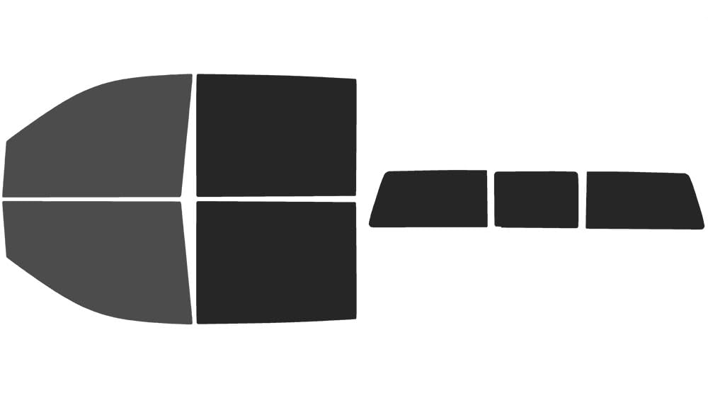The Tint Effect Precut Window Tint Kit Compatible with GMC Sierra 2500 &amp; 3500 HD Crew Cab (2020-2026) (30% Front / 15% Rear / 3 piece Slider) Automotive Film