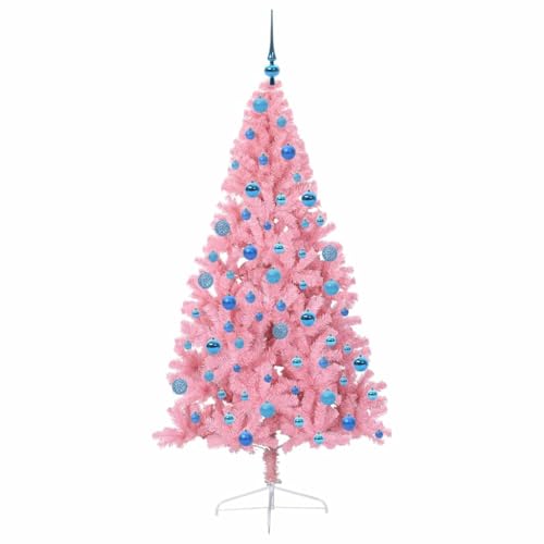 Árbol de Navidad artificial rosa para decorar el salón o la entrada de tu hogar 4