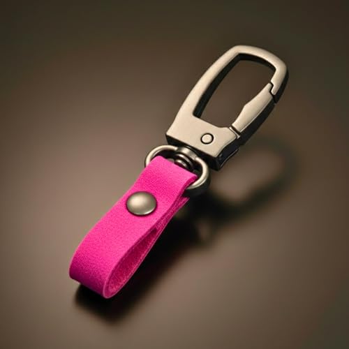 Image of THE MEN THING - Stylish Multicolor Stainless Steel Keychain for Men & Boys (FORGECLIP PINK)