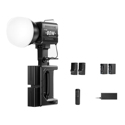 Studio photo et film à la maison avec le kit éclairage portatif COB 80W