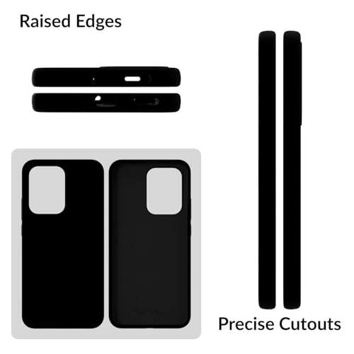 Image of SPRIG Compatible with Oppo Reno 13 Pro Premium SilkTone Back Cover Drop Tested Shock Proof Mobile Case for Men, Women, Boys and Girls with Camera Protection (Black)