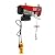 110V Lift Electric Hoist Crane Remote Control Power System, Electric Hoist Zinc-Plated Steel Wire Overhead Crane Garage Ceiling Pulley Winch w/Emergency Stop Switch+2 Straps (220lbs)