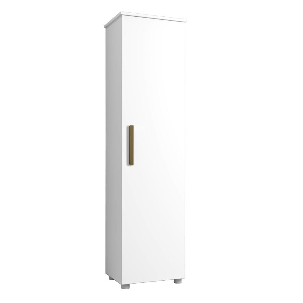 Armário Multiuso 1 Porta Jasmim Kaiki Móveis Branco : Amazon.com