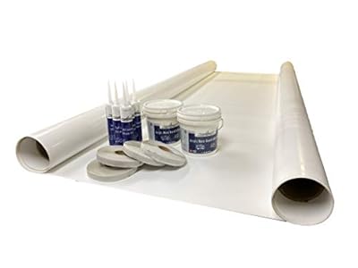 Class A Customs TPO Kit | 8.5 ft Wide X 40 ft Long | RV Rubber Roof Kit | RV Camper Trailer Rubber Roof Repair