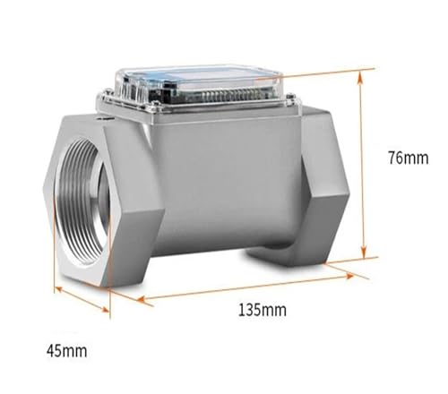 Medidor de flujo electrónico digital de 1.5 pulgadas para tuberías de agua líquida 4