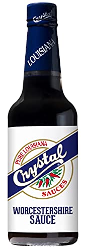 Crystal Louisiana's Worcestershire Sauce, 10 Ounce, Tangy Seasoning for Snack Mix, Marinades, A Little Kick, A Lotta Flavor