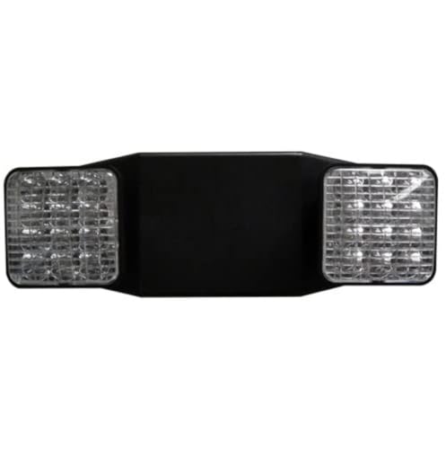 Image of Morris 73427 Square Head LED Emergency Light, High Output Remote Capable, Black